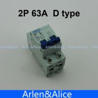 2P 63A D type 240V/415V 50HZ/60HZ Circuit breaker MCB safety breaker