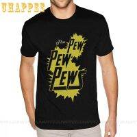 แฟชั่นรอบเสื้อทีด้านบนใหม่ Pew spaceship ใหญ่ทำของคุณเองผ้าฝ้าย100 กีฬา gildan GIF T