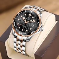 Authentic bin card of big dial watch men automatic mechanical watch multi-function fashion steel belt male table hot style --238811Hot selling mens watches∏✴☁