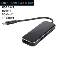 USB แหล่งรวม Type C ไปยัง HDMI RJ45 USB หลากหลาย USB USB3.0อะแดปเตอร์สำหรับ MacBook อากาศโปรพอร์ต3ฮับ USB พอร์ตตัวแยกฮับ USB