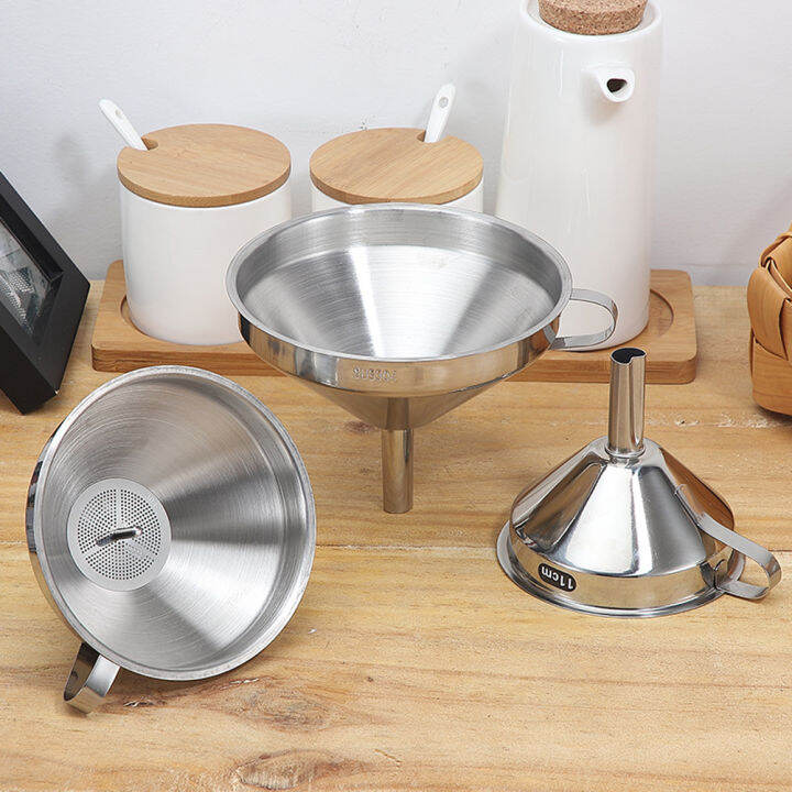 Stainless Steel Funnel With Filter Kitchen Strainer Funnel For Liquid   6d3d68052d3994249fc869ce9e5a7156  720x720q80 