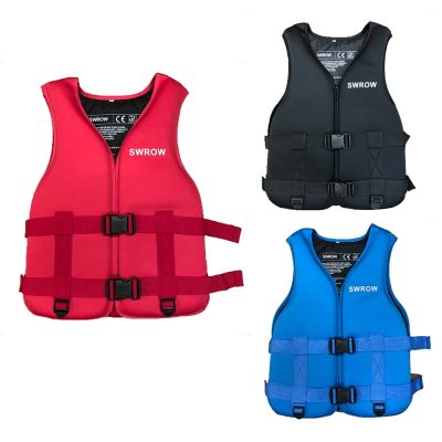 Stylish Life Jacket Outdoor Neoprene Rafting Safety Jacket For Children and Adult Fishing Kayaking Boatin Motorboat 20-100kg  Life Jackets