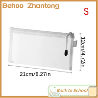 Behoo กระเป๋าซิปตาข่ายกระเป๋าเอกสาร A6 A5 A4สำหรับเด็ก,กล่องดินสอไฟล์ซิปกระเป๋าเก็บของโฟลเดอร์อุปกรณ์สำนักงานโรงเรียน