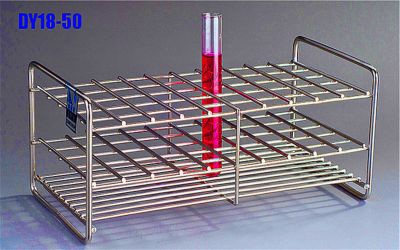 Stainless steel test tube rack is suitable for Φ18 Φ19.5 test tubes 25/30/40/50/100 hole diameter 20mm