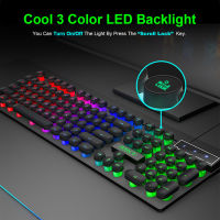 IMICE AN-800 Mechanical Keyboard Wired Gaming Keyboard RGB Backlight Anti-ghosting 104 Keys Keyboard for Computer Laptop Gamer