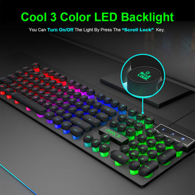 IMICE AN-800 Mechanical Keyboard Wired Gaming Keyboard RGB Backlight Anti-ghosting 104 Keys Keyboard for Computer Laptop Gamer