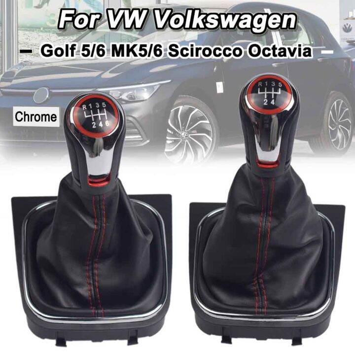 สำหรับ-vw-volkswagen-golf-5-6-mk5-6-scirocco-2009-ปากกาหัวเกียร์เกียร์รถยนต์5-6-speed-ลูกบอลมีมือจับ-gaavia-nuopinoctyue