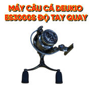 Máy câu cá Deukio ES3000S độ tay quay
