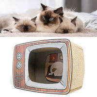 Cardboard Cat Scratch House บ้านแมว Scratcher ระบายอากาศขนาดใหญ่สำหรับพักผ่อนเล่น