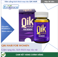 QIK HAIR for Women Hộp 30 viên - Viên uống ngăn rụng tóc, kích thích mọc thumbnail