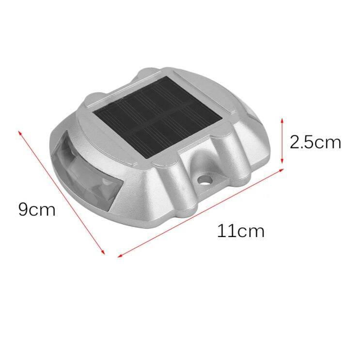 carcool-ไฟทางเดินพลังงานแสงอาทิตย์6-led-8ชิ้น-หลอดไฟรักษาความปลอดภัยสำหรับทางเดินถนนป้องกันน้ำ