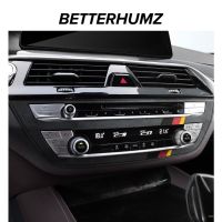 BETTERHUMZ Center Console CD Panel Cover Trim For BMW G30 G38 G01 G08 5 6GT X3 Series 530I 540I 525I 2023-2018 Alcantara Sticker