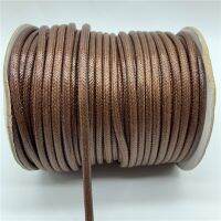 0.5mm 0.8mm 1mm 1.5mm 2mm 3mm Brown Waxed Cotton Cord Rope Waxed Thread Cord String Strap Necklace Rope For Jewelry Making