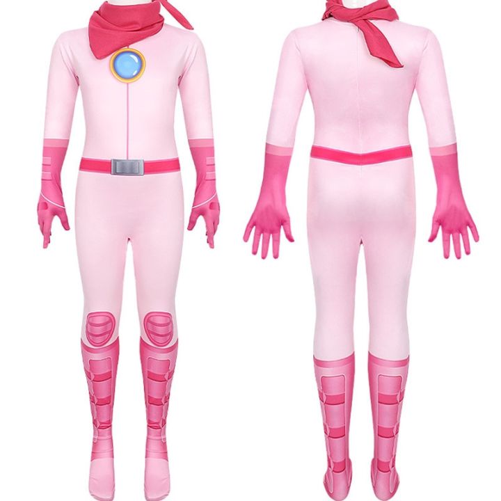 2023-movie-peach-princess-dresses-kid-peach-cosplay-girls-pink-jumpsuit-uniform-halloween-costumes-for-birthday-party-costume