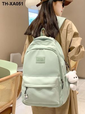 ❄❄ school junior middle students and women bag capacity of 2023 new spinal pupil girl contracted backpack
