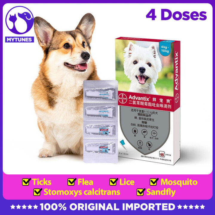 Bayer Advantix Spot On for Dogs 410kg Repel Fleas Ticks Mosquitoes