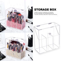 Acrylic Makeup Brush Holder Cosmetic Storage Box Holder Lipstick Pencil Container Makeup Organizer Transparent Storage Box