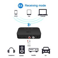 ตัวรับสัญญาณเสียงไร้สาย 3.5 มม. AUX USB สเตอริโอ รถอะแดปเตอร์แฮนด์ฟรีโทร / เชื่อมต่อ NFC