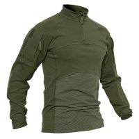 ร้อน, ร้อน★TACVASEN Men Tactical T-shirts Military Clothing Cotton Long Sleeve Army T-shirts Male Lightweight Hunt Tops