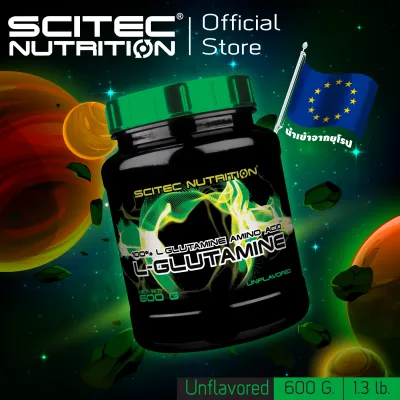 SCITEC NUTRITION 100% L-Glutamine 600g-Unflavored (กลูตามีน ชนิดผง ไม่มีรสชาติ) Amino Acid Powder