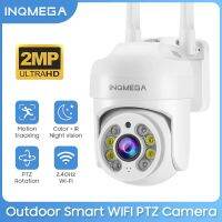 INQMEGA 1080P PTZ กล้อง IP แบบไร้สายกลางแจ้ง,4X กันน้ำซูมดิจิตอลซูมความเร็วโดม1นิ้วมินิ WiFi กล้องวงจรปิดรักษาความปลอดภัย ICSEE