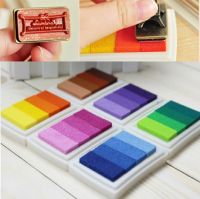 【CC】 1Pcs 4 Gradient Color Inkpad Ink Colorful Cartoon Set for Diy Fingerprint Scrapbooking Accessorie