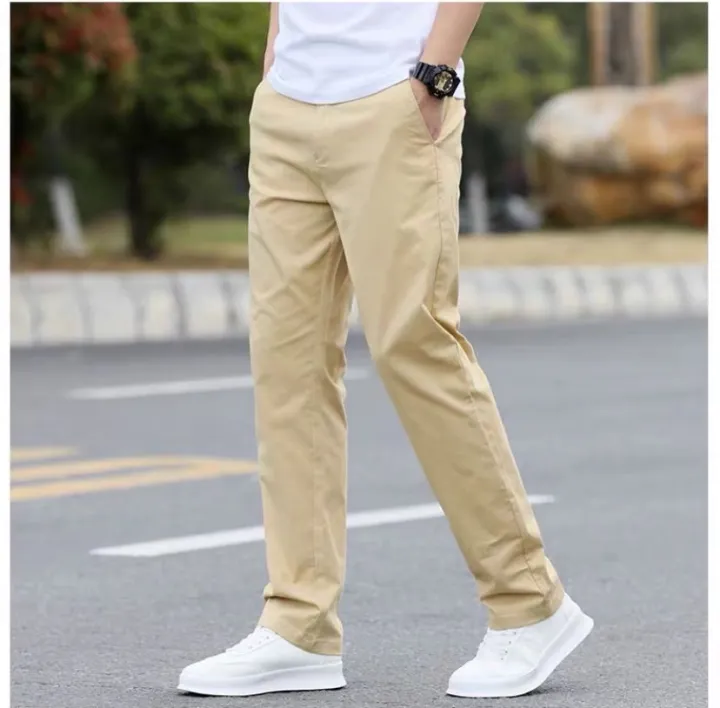 AW# Light brown basic pants for men | Lazada PH