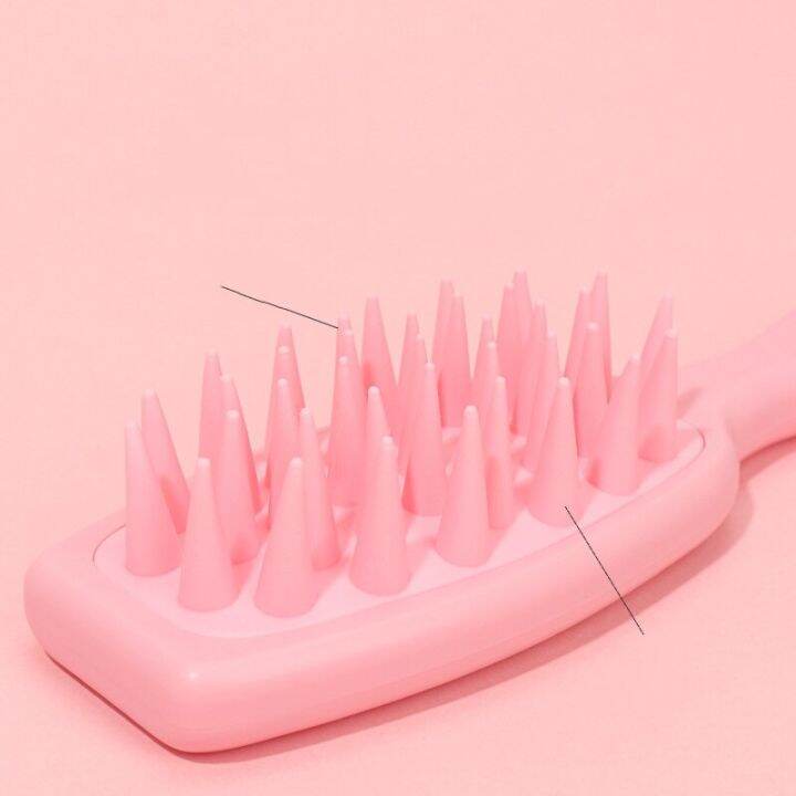 high-quality-massage-style-shampoo-comb-with-extended-handle-soft-silicone-hair-brush-wet-and-dry-bath-spa-detangling-brushes