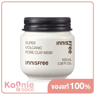 Innisfree Super Volcanic Pore Clay Mask 2X 100ml โคลนมาสก์หน้าสูตร 10 ประสิทธิภาพในหนึ่งเดียว