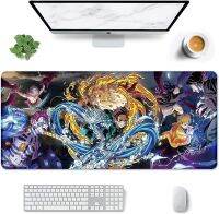 【lz】◙❐  Anime Demônio Slayer Gaming Mouse Pad borracha antiderrapante bordas costuradas tapete de mouse impermeável para o escritório 31.5  x 11.8