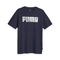 PUMA BASICS - เสื้อยืดผู้ชาย GRAPHICS Mens Tee สีฟ้า - APP - 67718506