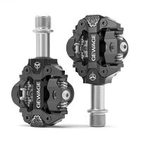 GEWAGE Mountain Bike Self-Locking Pedals Cycling Clipless Pedals Aluminum Alloy SPD CR-MO Pedals Mtb Pedals Bike Pedals