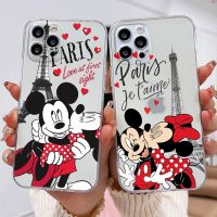Mickey Minnie Mouse Disney Phone Case For Apple iPhone 14 13 12 11 Pro Max mini XS XR X 8 7 6S 6 5S Plus Transparent Cover
