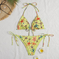 New Sexy Starfish printing Design Bikini Swimwear Women Ocean series Bathing Suit Beachwear Summer two piece Lady Swimsuit