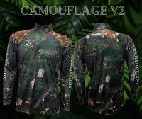 JK Thailand เสื้อตกปลา CAMOUFLAGE V2 ป้องกันรังสี UV 80% แห้งเร็ว