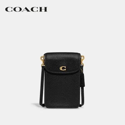 COACH กระเป๋าสะพายข้างผู้หญิงรุ่น Phone Crossbody สีดำ CH815 B4/BK