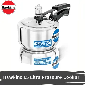  Hawkins HC15 Pressure Cooker, 1.5L, Silver: Home & Kitchen