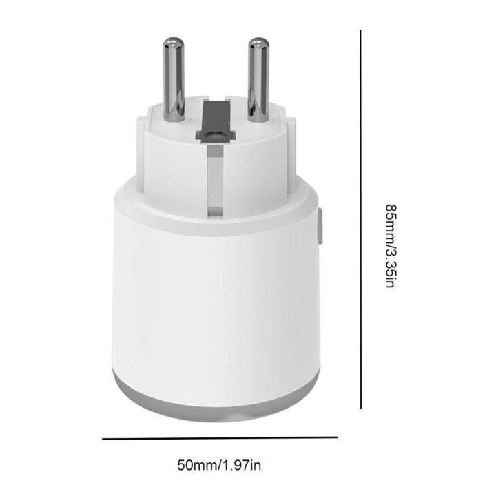 ปลั๊กสมาร์ทโฮมซ็อกเก็ตของปลั๊กอัจฉริยะไวไฟ-eu-fr-16a-ทำงานร่วมกับ-alexa-ผู้ช่วย-google-แอปรีโมทคอนโทรล2-4ghz