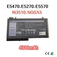 4310mAh For DELL Latitude E5470 E5270 E5570 M3510 NGGX5 laptop original battery สต็อกสำเร็จรูป agapi