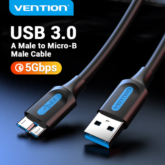 Cod vention cáp micro usb 3.0 cáp usb 3.0 a male sang micro b male adapter - ảnh sản phẩm 1