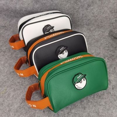 ☃ New product g olf small handbag Malbon clutch bag malbon clutch bag personality cartoon sundries bag two layers