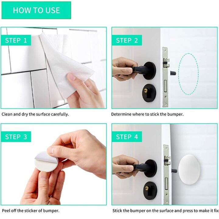 1pc-silicone-door-stopper-wall-protector-self-adhesive-door-handle-bumpers-buffer-furniture-anti-crash-pad-round-square-decorative-door-stops