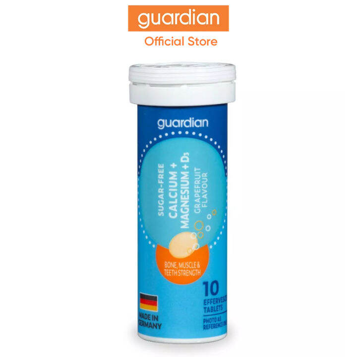 Guardian Calcium + Magnesium + D3 Grapefruit Flavour, 10 Effervescent