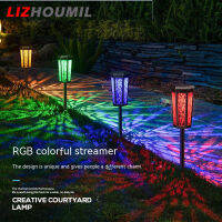 LIZHOUMIL โคมไฟพลังงานแสงอาทิตย์50led สีสันสดใส Ip65กันน้ำแบตเตอรี่1600Mah ควบคุมแสงอัจฉริยะไฟสวนกลางแจ้ง