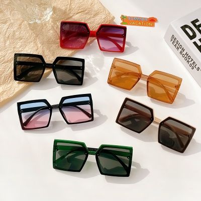 New Girls Colors Geometric Rectangle Eye Protection Accessories Children Colors Sunglasses Girls Boy Kids Polarized Sunglasses