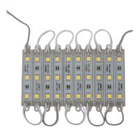 1*10pcs 5050 SMD 3 LED Module String Light Waterproof DC 12V warm white