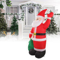 Inflatable Santa ตกแต่งในตัว LED Light กันน้ำ Inflatable กระเป๋า Santa สำหรับ Yard Garden งานปาร์ตี้คริสต์มาส