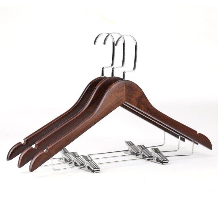 {Wardrobe helper} Coat Hanger Wooden Clothes Hangers Metal Trouser