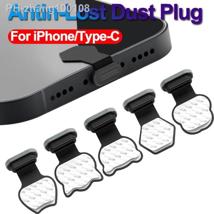 loss-proof-silicone-phone-dust-plug-charging-port-for-apple-type-c-dust-plug-charging-port-protector-dustproof-cover-for-iphone