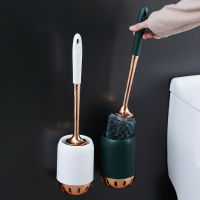 European Style Toilet Brush Light Luxury Soft Wool Toilet Brush Set Toilet Wall Hanging Long Handle Plastic Cleaning Brush